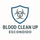 Logo: blue shield with biohazard symbol, text 
