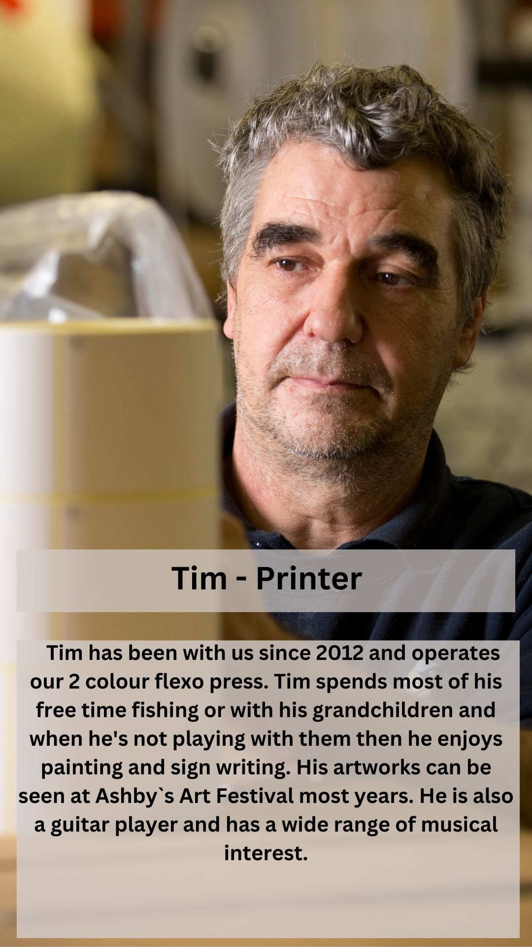 Tim. Printer at Secura Labels
