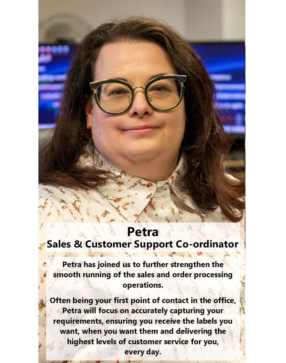Petra Gallova - Sales and Customer Support Co-ordinator at Secura Labels