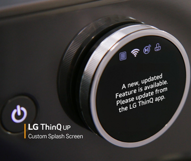 LG smart technology appliance knob