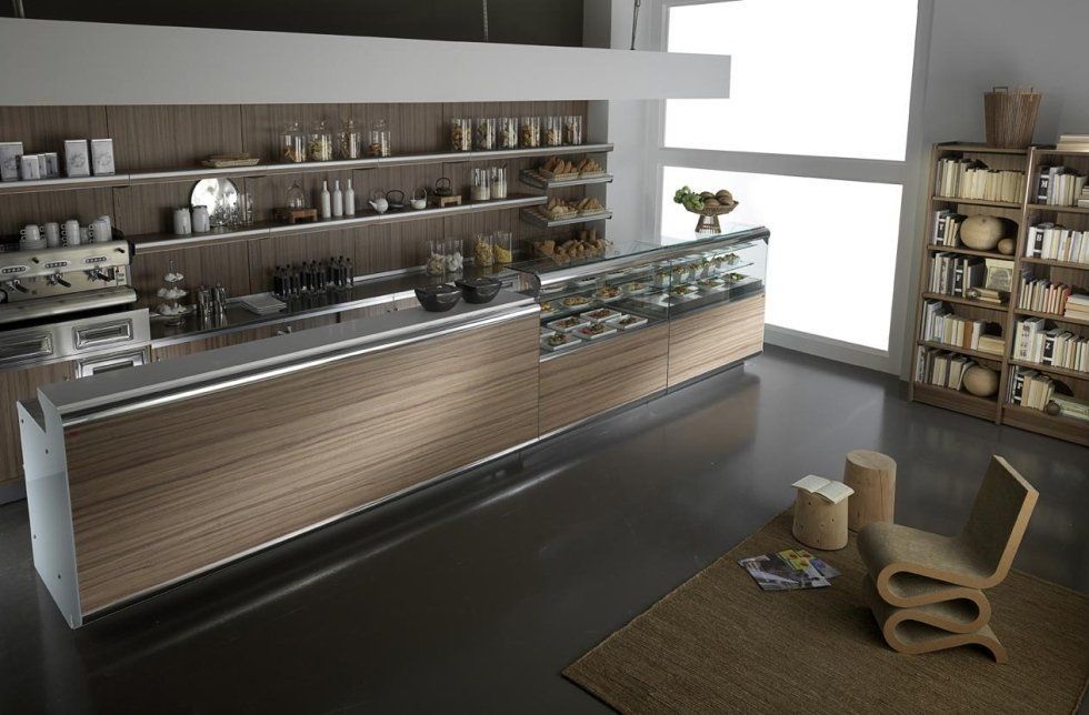 Arredi in legno per caffetteria