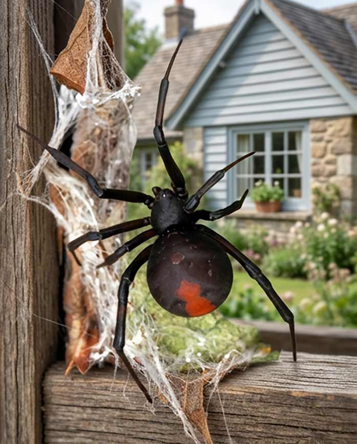 spiders are messy needing spraying