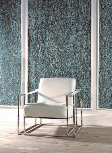 Home Renovation Services — Floral Room with Leaf Wall Cover in Fort Meyers, FL