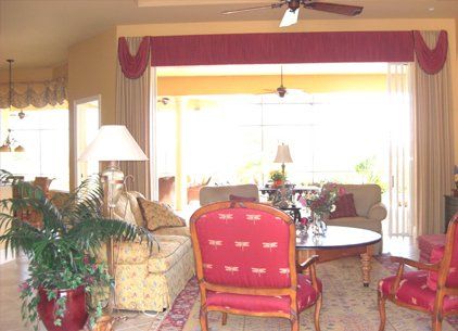 Modern Living Room with Large Windows – Fort Meyers, FL – Wallpaper World Interiors