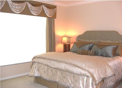 Simple Pink Bedroom – Fort Meyers, FL – Wallpaper World Interiors