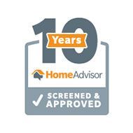 10 years Home Advisor Screened & Approved