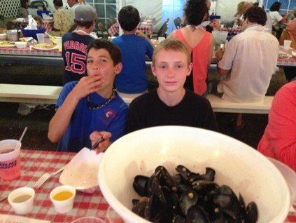 Two Kids at an Event - in Middletown, Rhode Island Two Kids at an Event - in Middletown, Rhode Island