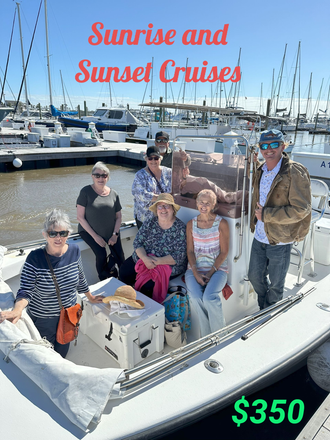 Sunrise and sunset Cruises available