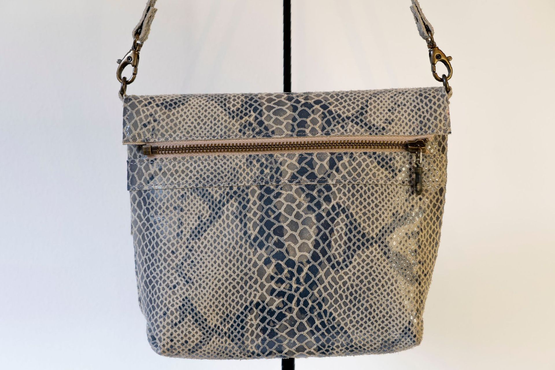 Schoudertas Luna slangenprint