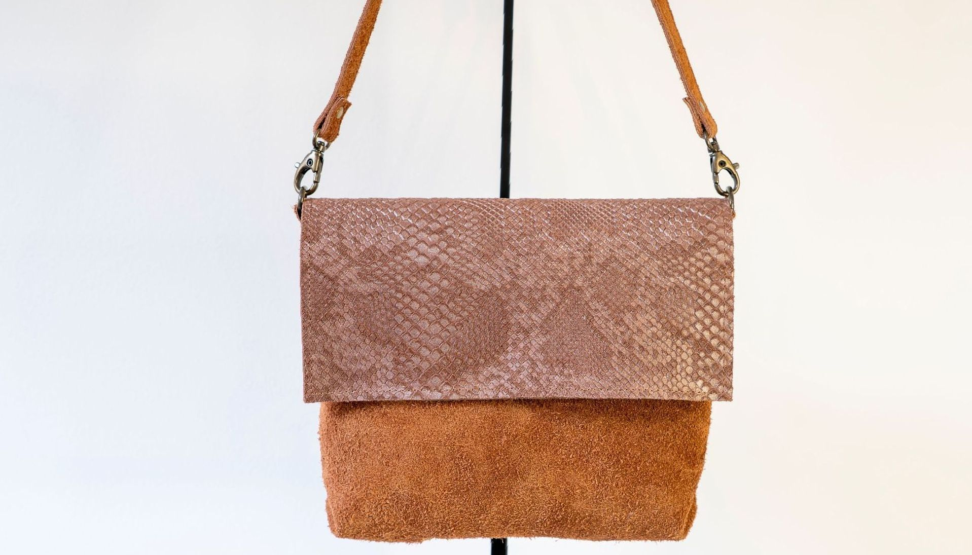 Schoudertas Luna bruin