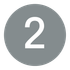 The number 2 in white, centered inside a solid grey circle.