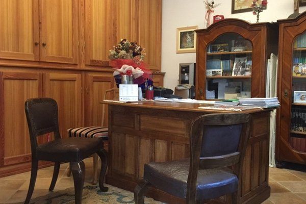 sala accoglienza clienti delle pompe funebri