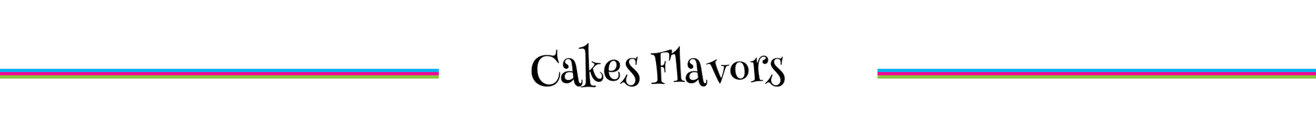 Cakes Pavots logo centered between two thin purple horizontal lines on a white background