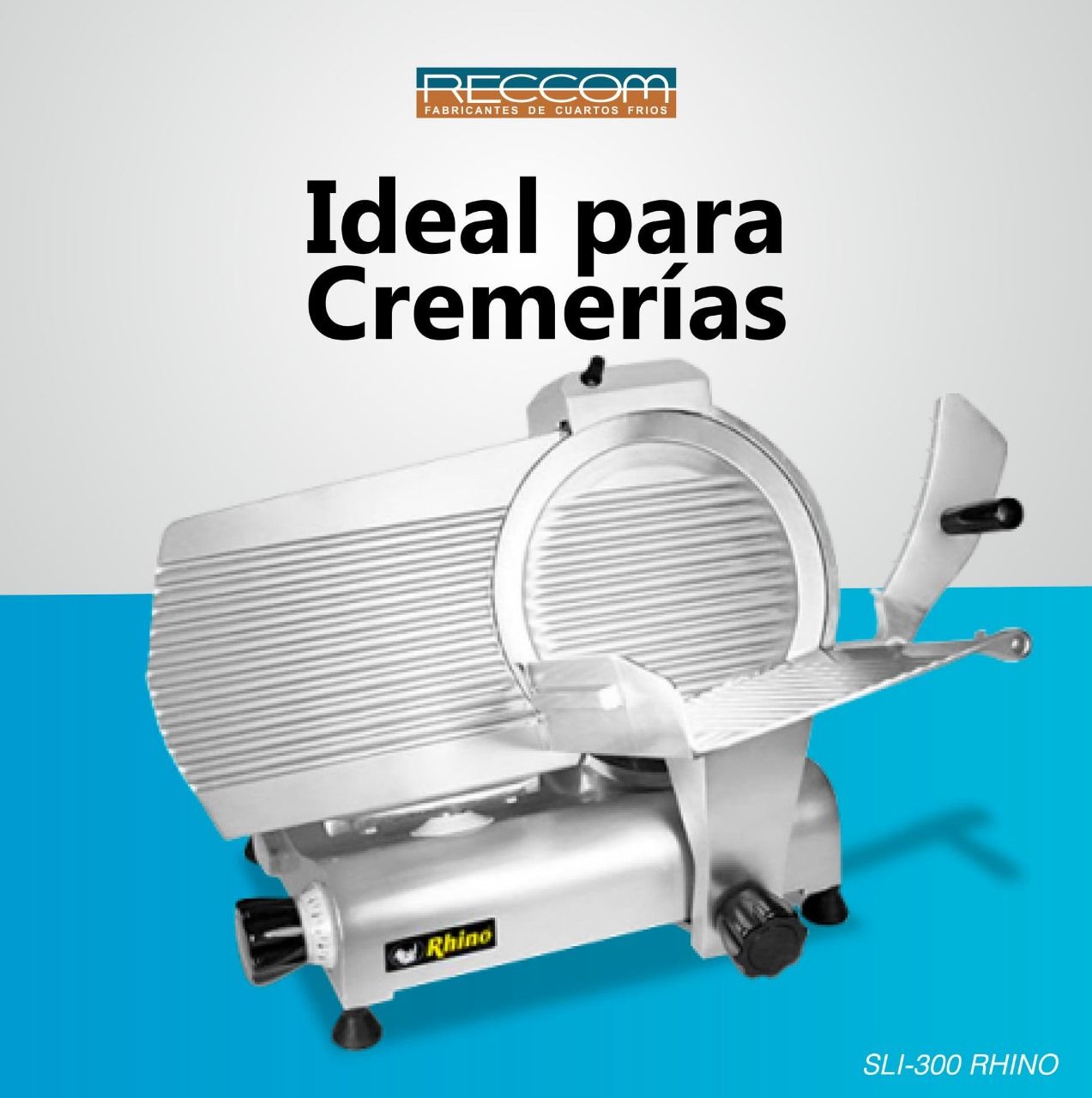 Una foto de una cortadora de carne que dice ideal para cremarias