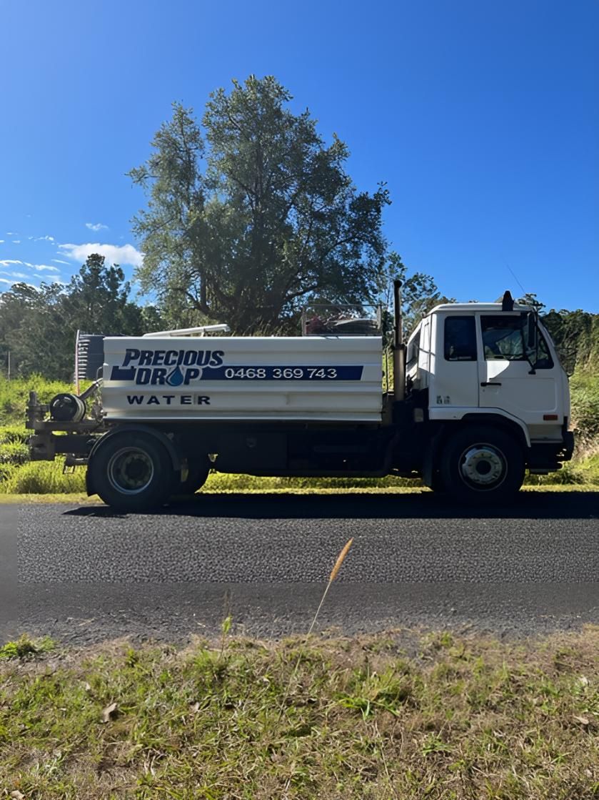 Water Truck is Parked on the Side of the Road — Precious Drop Water in Stokers Siding, NSW