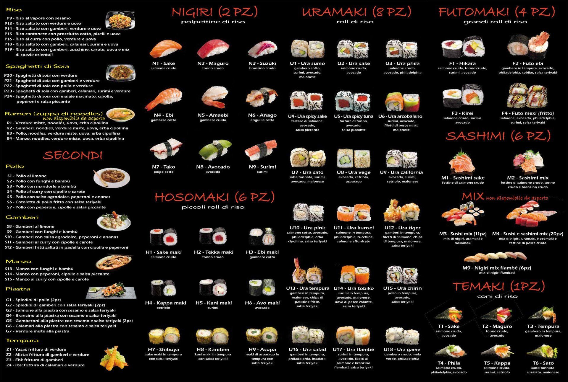 menu Koi Sushi 