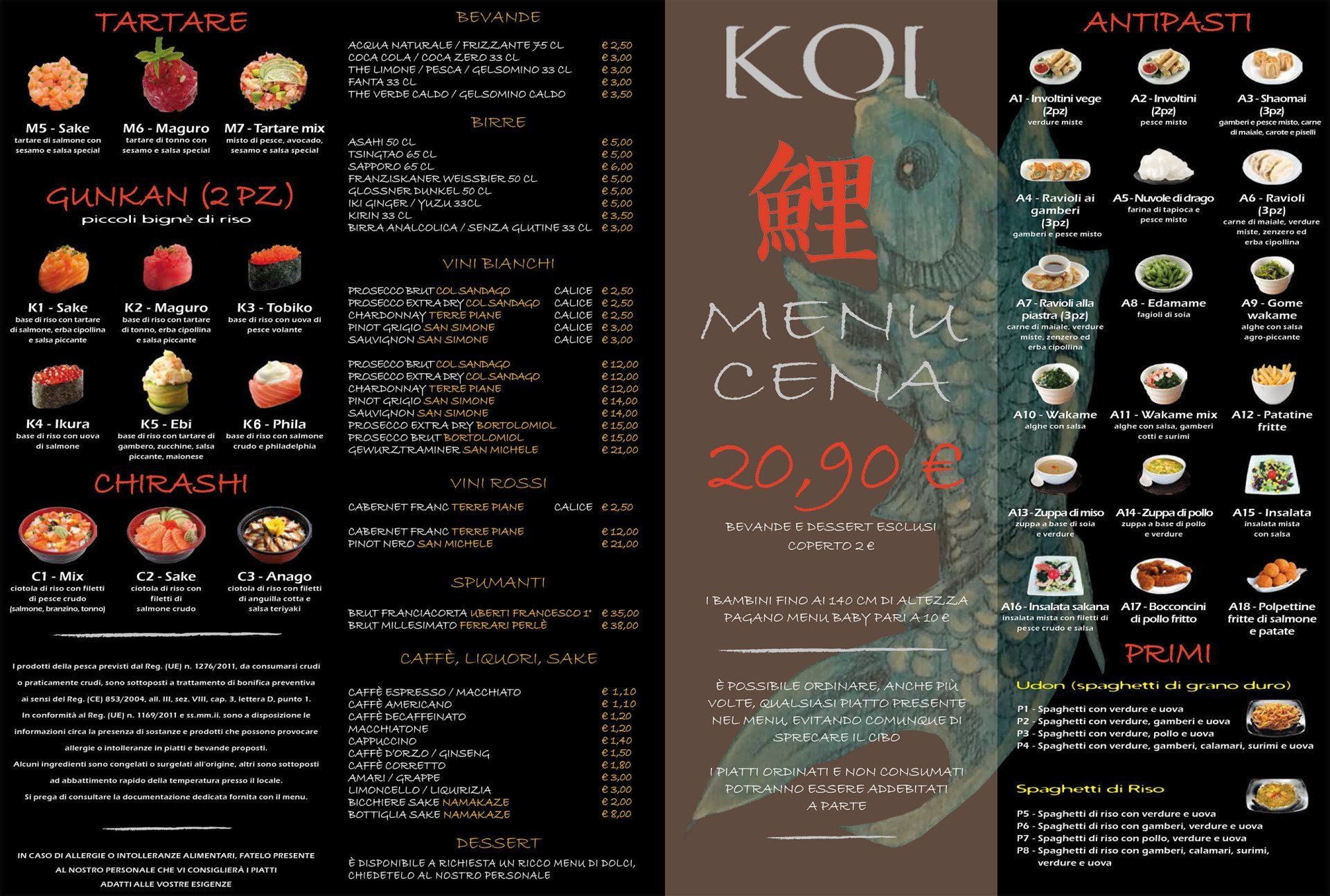 menu Koi Sushi