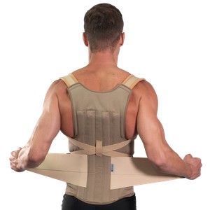 FAJA DORSO LUMBAR SEMIRIGIDO CON VARILLAS DE ALUMINIO