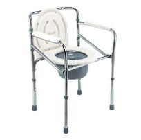SILLA SANITARIA DE ACERO PLEGABLE