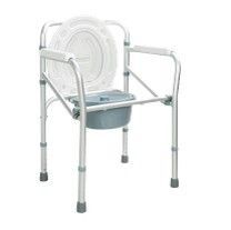 SILLA SANITARIA DE ALUMINIO PLEGABLE