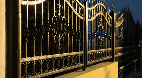 Metal railings