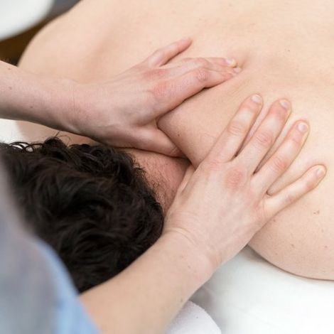 Photo of a person receiving a massage