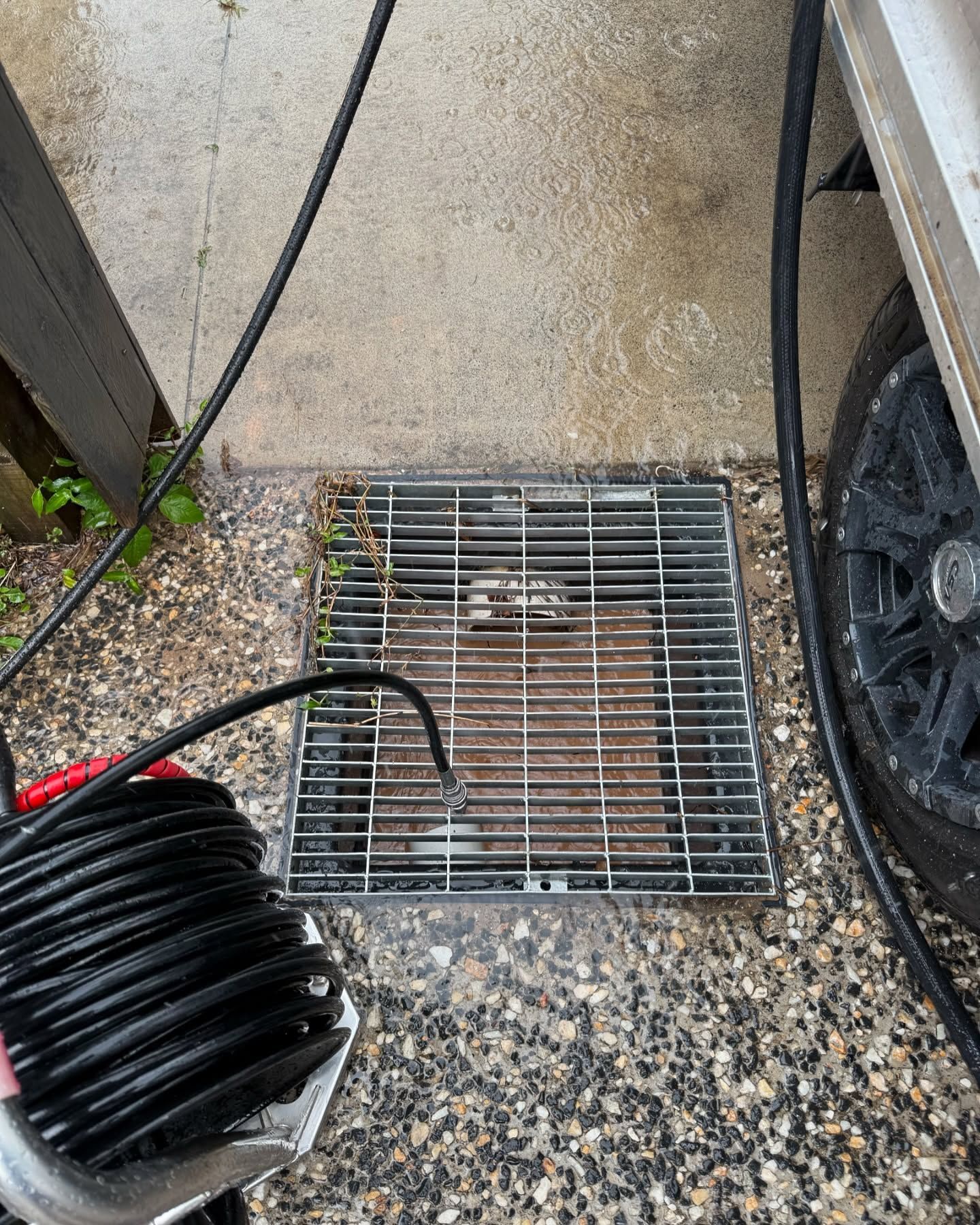 Blocked Drain Being Drained — Old Mate Plumbing Co in Hollywell, QLD