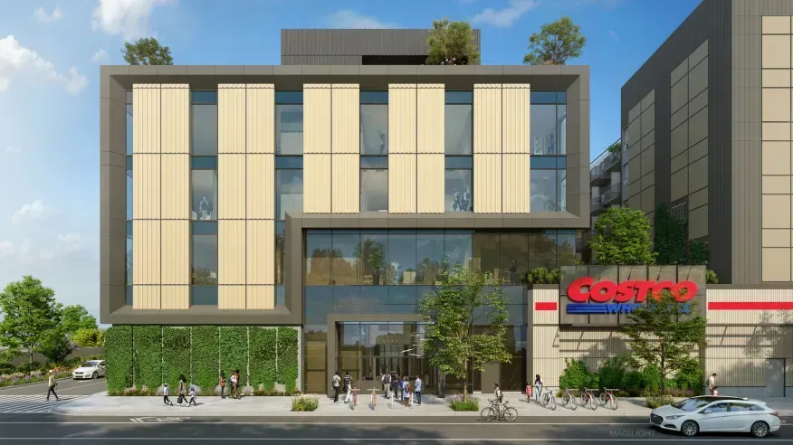 An artist 's impression of a costco store