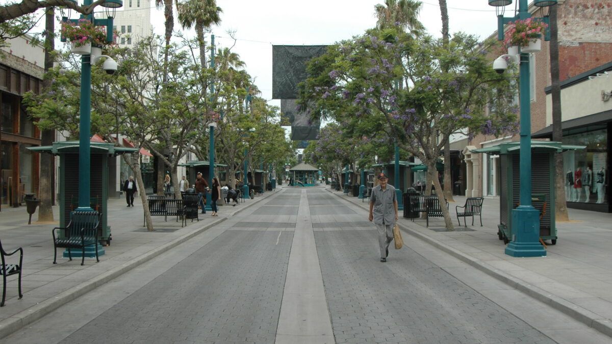 A flat, single-story retail building with a 