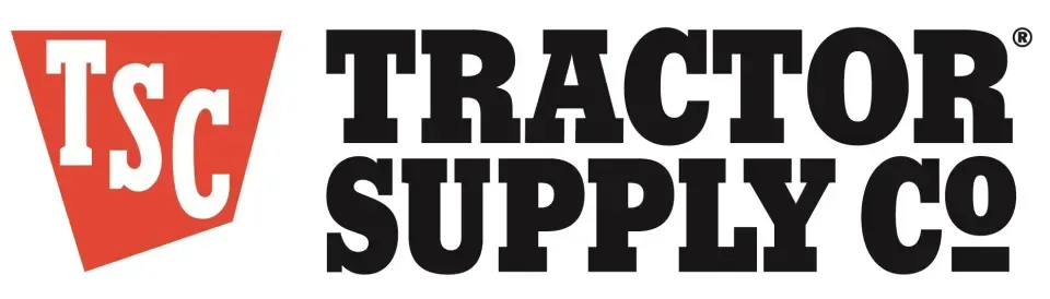 The logo for tsc tractor supply co. is shown on a white background.