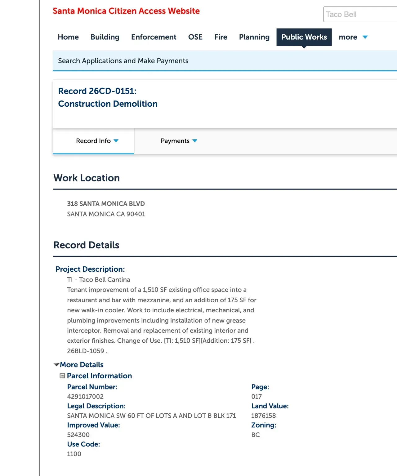 A flat, single-story retail building with a 
