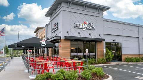 A car is parked in front of a sign that says 223