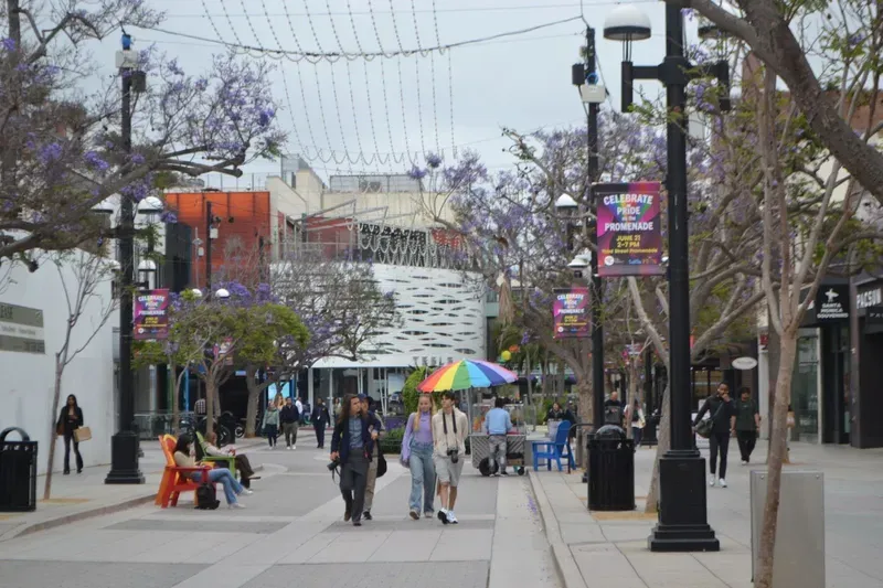 A car is parked in front of a sign that says 223