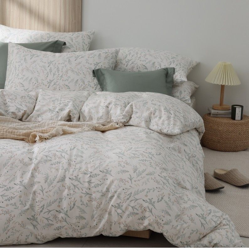 床包組【忘憂森林。忘憂草綠】晶英木絲棉系列｜330織｜台灣製｜單品｜含枕套｜米力家居 MilliHome