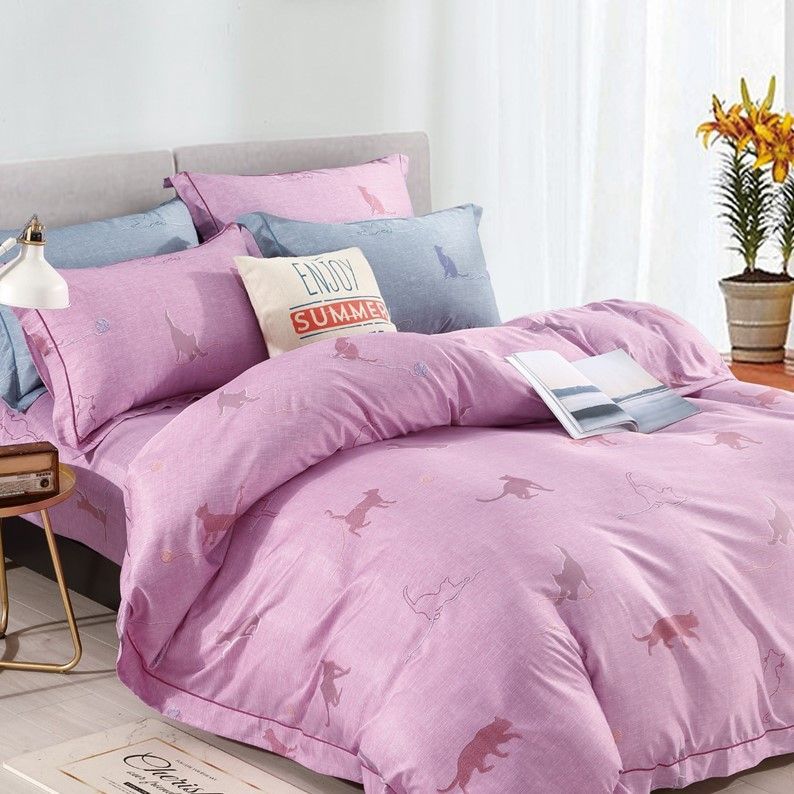 床包組【躲貓貓】皇家系列｜200織｜53%萊賽爾｜台灣製｜單品｜含枕套｜米力家居 MilliHome