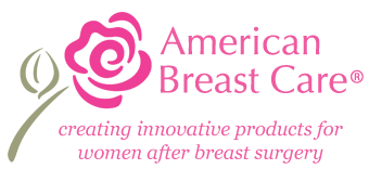 An american breast care logo with a rose on it