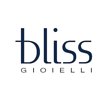 Il logo bliss gioielli è su sfondo bianco.