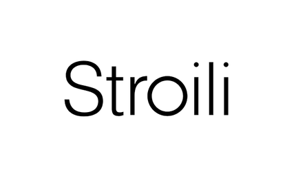 Un logo in bianco e nero per stroili su sfondo bianco.