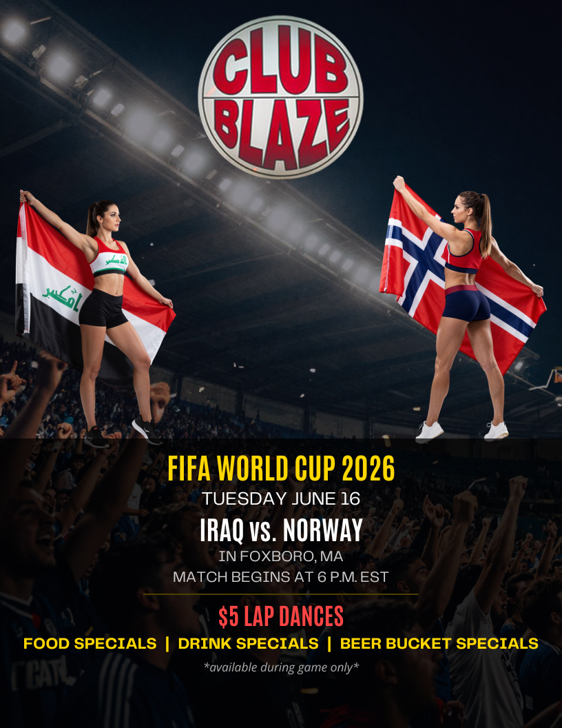 Club Blaze presents FIFA World Cup 2026 Iraq vs. Norway