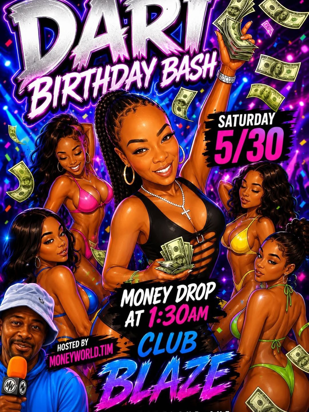 @bossbytch_humblehustler Birthday Bash at Club Blaze.