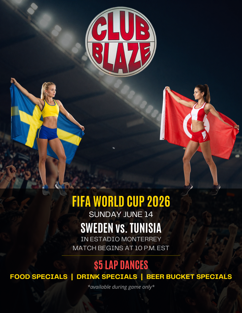 Club Blaze presents FIFA World Cup 2026 Sweden vs Tunisia