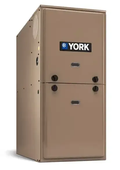 A york air conditioner is shown on a white background