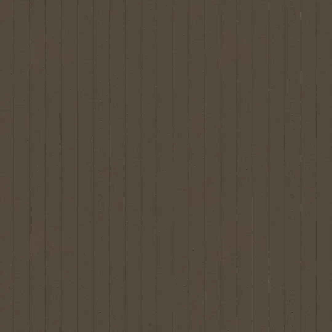 Dark brown vertical wood paneling.