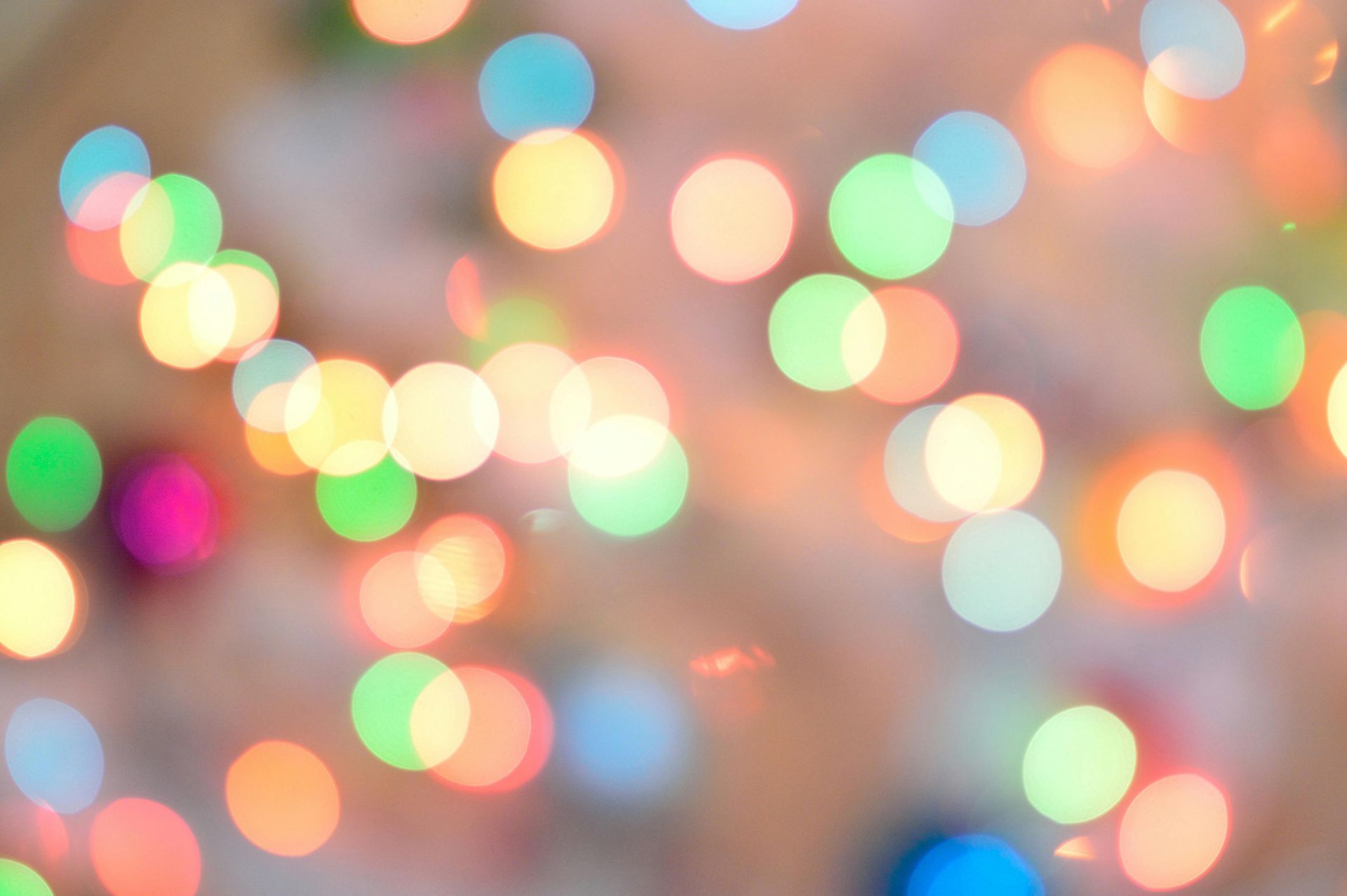 Blurred colorful Christmas lights.
