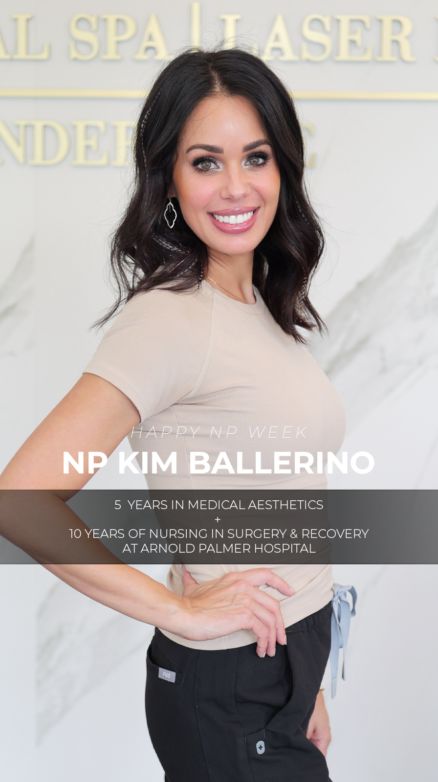 Kim Ballerino NP, expert aesthetic nurse practitioner at Windermere Medical Spa Orlando