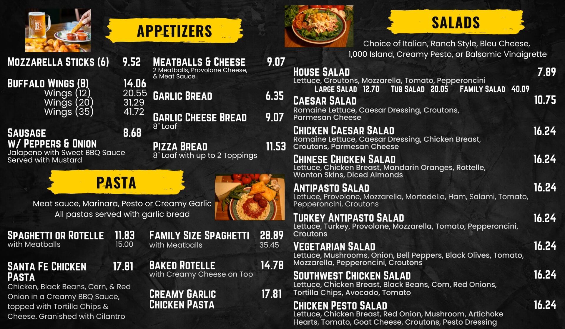 pizza restaurant menu torrence CA