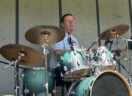 Image of Danny Hurst playing the drums