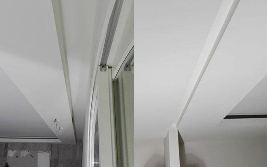 pareti rivestite in cartongesso