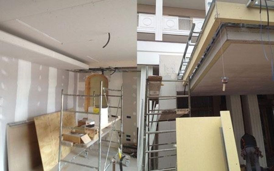 rivestimento pareti in cartongesso