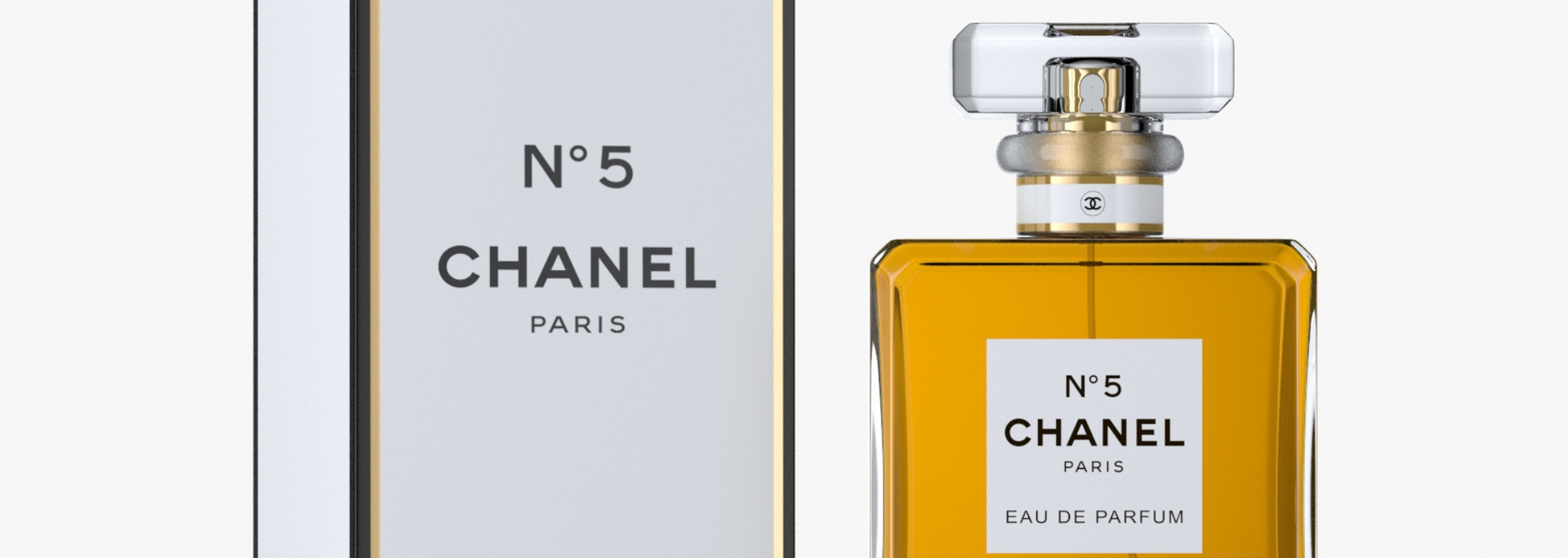 Picture of Chanel No5 perfume box.